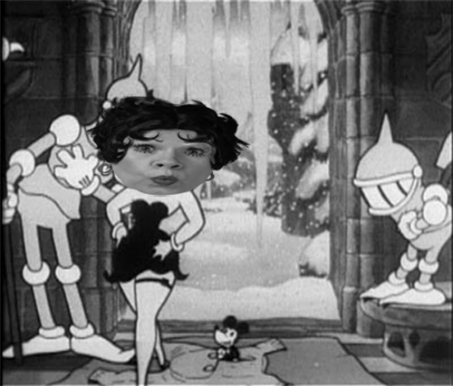 Connie in a Betty Boop Cartoon
